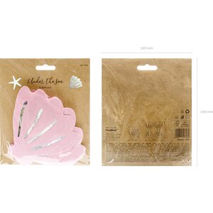 Napkins Seashell, 13x12.5cm 1pkt/20pc.
