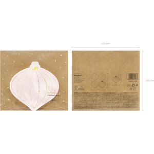Lautasliina Joulupallo, 12 x 12 cm 20 kpl/pkt