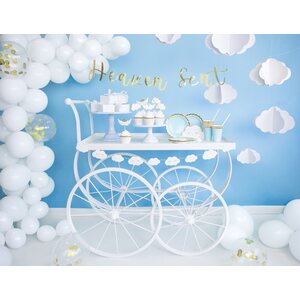 Paper Straws, light blue, 19.5cm 1pkt/10pc.