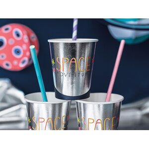 Paper Straws, light pink, 19.5cm 1pkt/10pc.