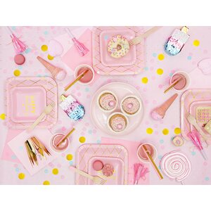 Paper Straws, light pink, 19.5cm 1pkt/10pc.