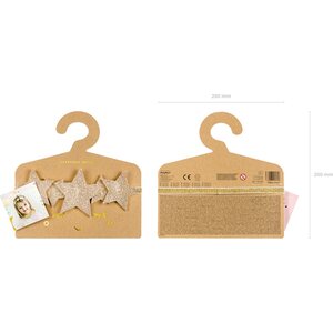 Tähtipanta glitterkulta 12 cm
