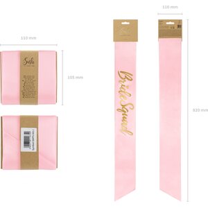 Sash Bride squad, light pink, 75cm