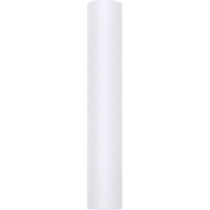 Tulle Plain, white, 0.3 x 9m