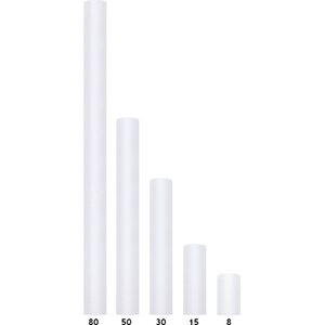 Tulle Plain, white, 0.3 x 9m