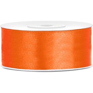 Satiininauha, oranssi, 25 mm/25 m