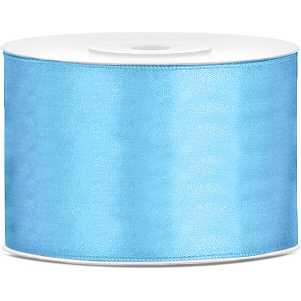 Satin Ribbon, sky-blue, 50mm/25m