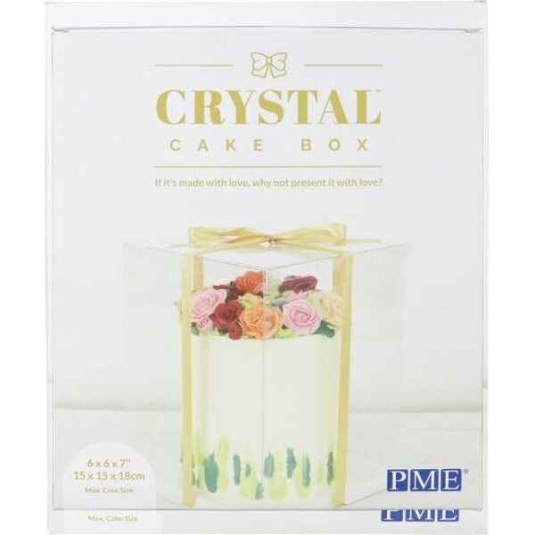 PME crystal läpinäkyvä kakkulaatikko 15 cm