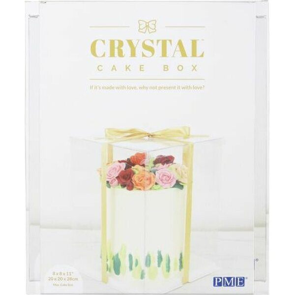 PME crystal läpinäkyvä kakkulaatikko 25 cm