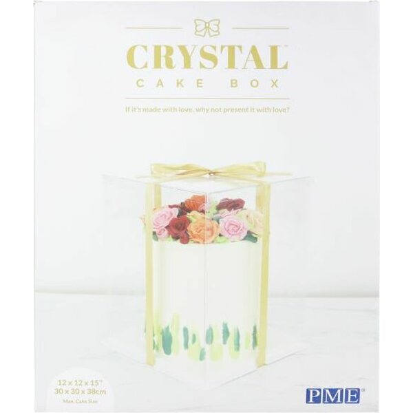 PME crystal läpinäkyvä kakkulaatikko 30 cm