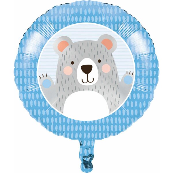 Birthday bear foil balloon