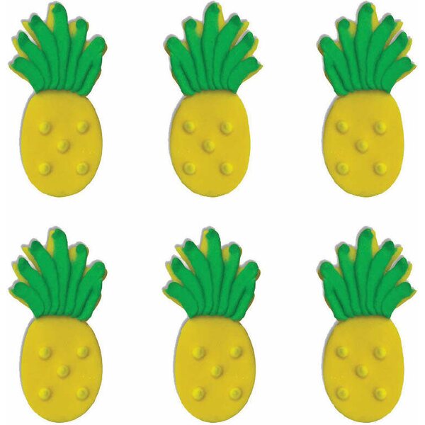 Tropical pineapple sugarcraft toppers