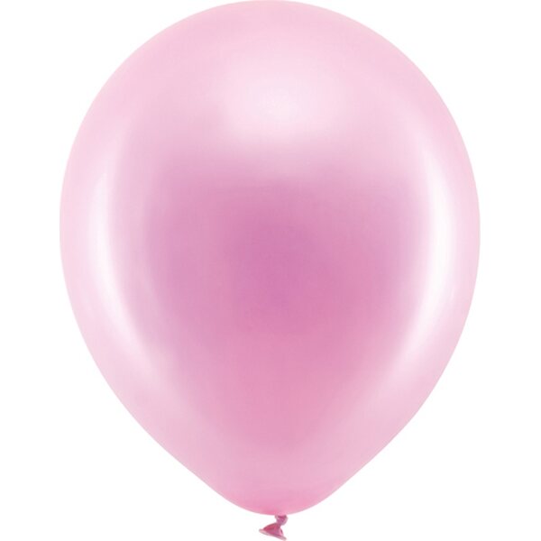 Rainbow Balloons 30cm metallic, pink