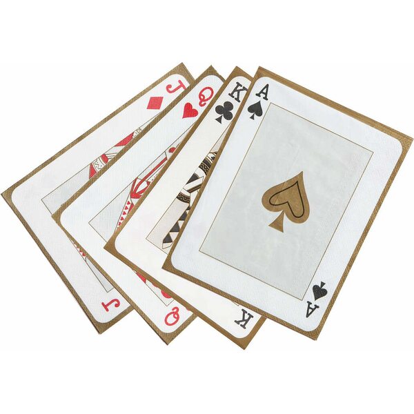 Luxe playing card napkin, 20 pack