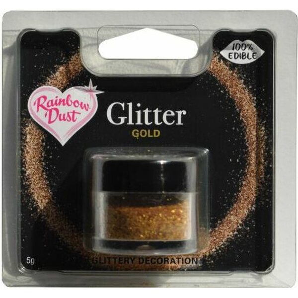 Pointer krigerisk facet Rainbow Dust Edible Glitter - Gold | Glitters and color dusts |  Karkelokauppa English