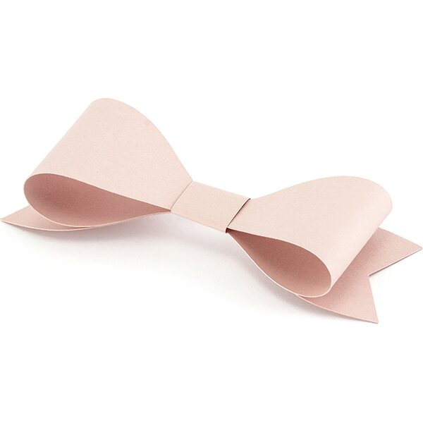 Paper decorations Bows, powder pink: 1pkt/6pc.