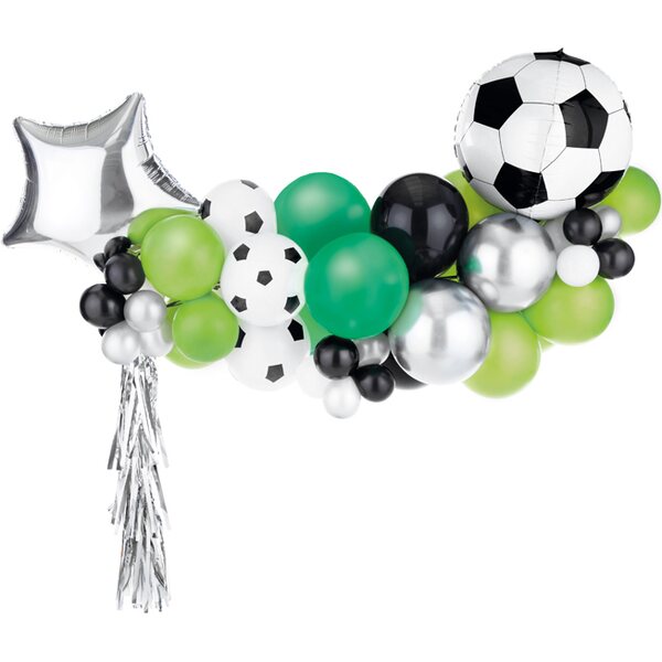 Balloon garland - Football, mix, 150x126cm