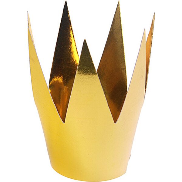 Party crowns, gold, 5.5cm: 1pkt/3pc.