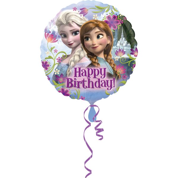 Frozen Happy Birthday tavallinen foliopallo 43 cm