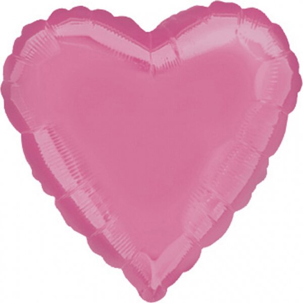 Sydän vaaleanpunainen tavallinen foliopallo 43 cm