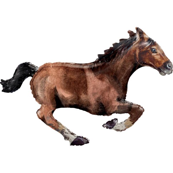 Laukkaava hevonen muotofoliopallo 101 cm x 63 cm