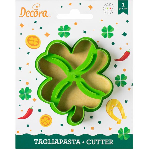 Decora FOUR-LEAF CLOVER PLASTIC COOKIE CUTTER