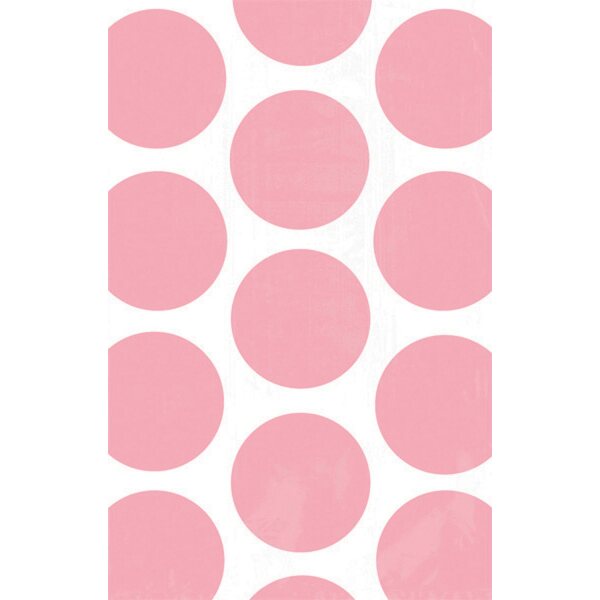 Paperipussi polka dots vaaleanpunainen 8 kpl/pkt 11,3 x 17,7 cm