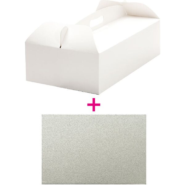 Decora CAKEBOX 46 X 36 X 12 H CM C/CAKE BOARD CM 46 X 36 X H 3 MM