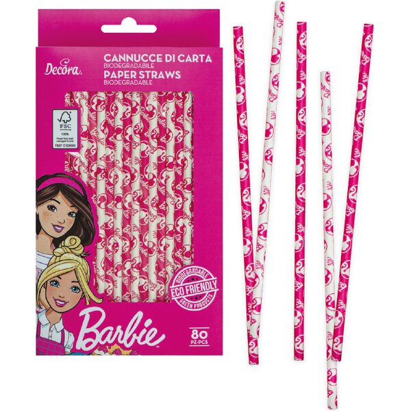 Decora Barbie paperipillit 80 kpl/pkt 0,6 x 21 cm