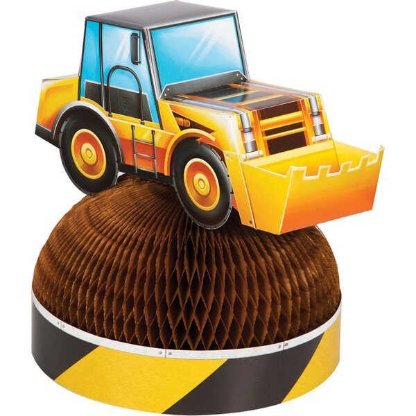 Construction Party Centerpiece 3D Truck Shaped Dirt Pile