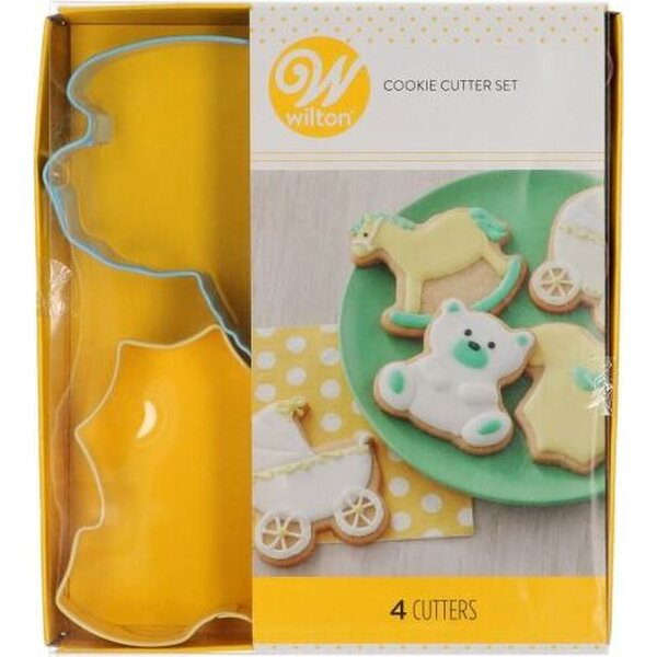 Wilton Wilton Cookie Cutter Baby Theme set/4