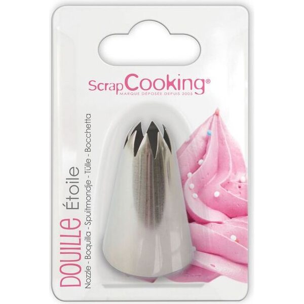 Scrapcooking Stainless Steel Star Piping Tip 10 mm