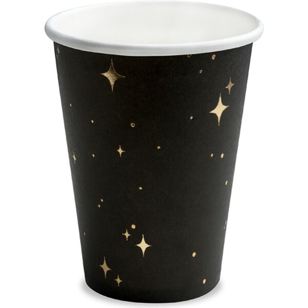 Cups, black, 260 ml: 1pkt/6pc.