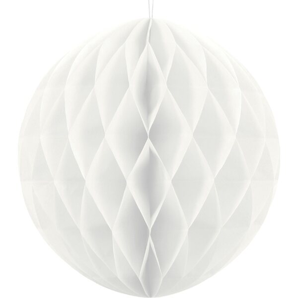 Honeycomb Ball, white, 40 cm