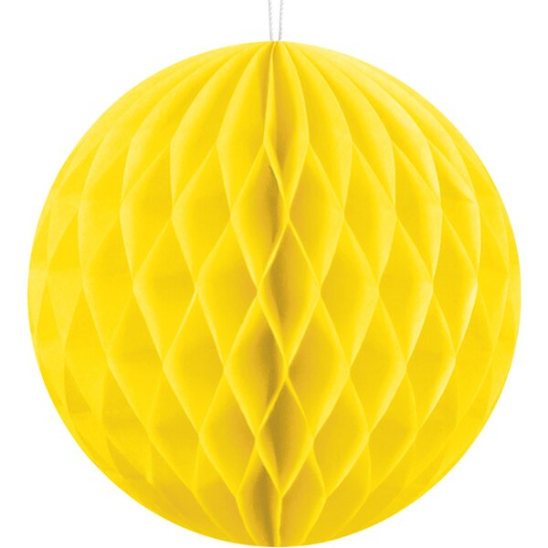 Hunajakennopallo keltainen 10 cm