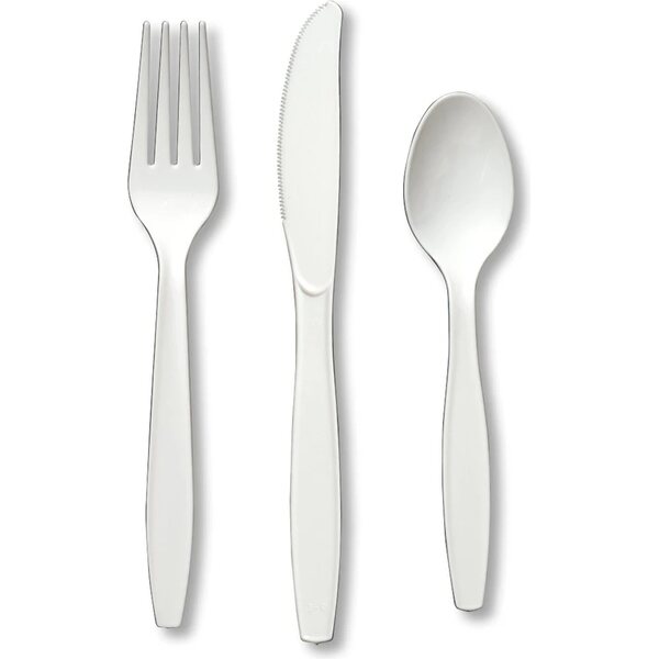 Technology
plastic premium cutlery white assorted