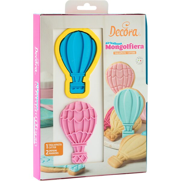 Decora 3 PCS SET AIRBALLONS PLASTIC CUTTER AND MARKERS
