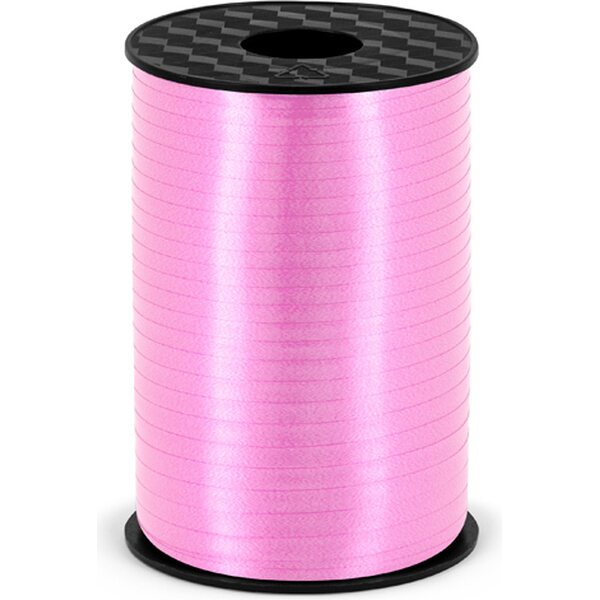 Plastic ribbon, light pink, 5mm/225m