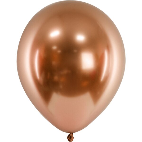 Glossy balloons 30 cm, copper 1pkt/10pc