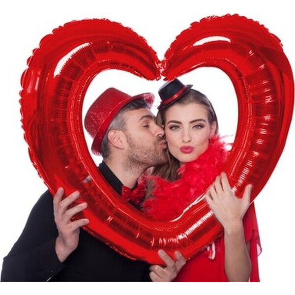 S/Shape Frame Heart Red 80x70cm