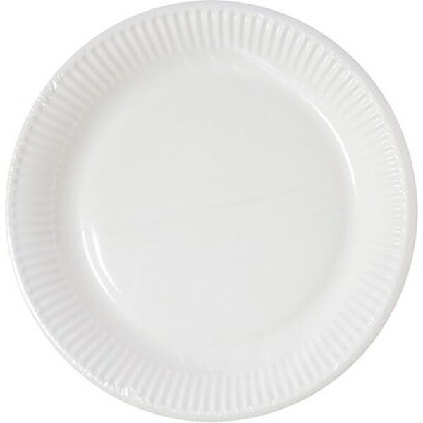 FSC Paper Plate 19.5 cm white COMPOSTABLE