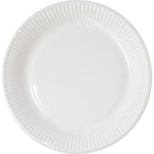 FSC Paper Plate 16 cm white COMPOSTABLE