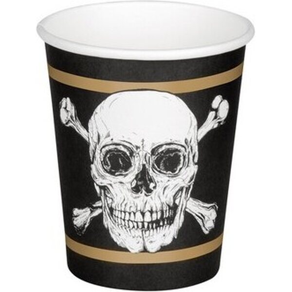 Set 10 Paper Cups Pirates (21 cl)