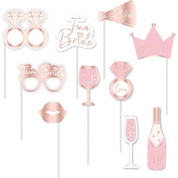 Photo Booth Kit Hen Party Paper 10 Parts