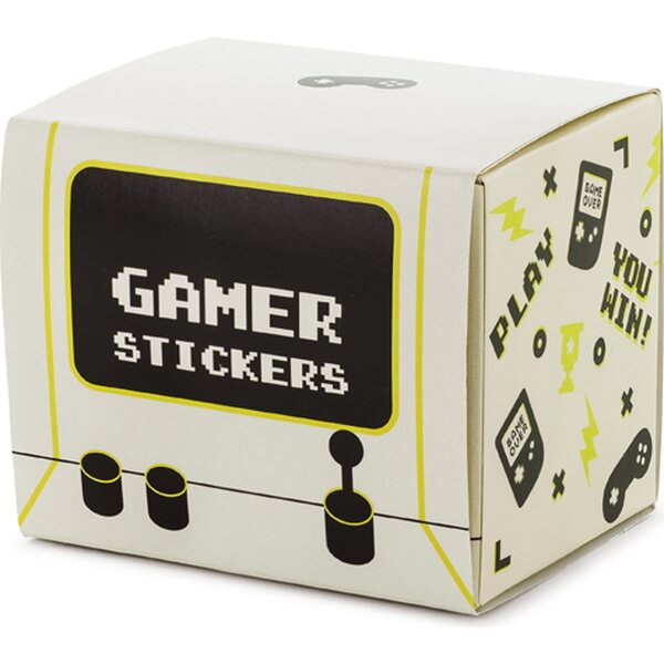 Mini stickers Gamer, mix 1ctn/12pc.