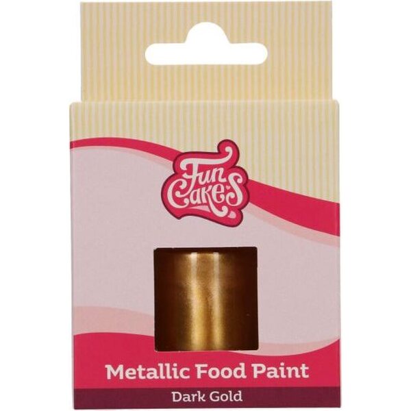 FunCakes Metallic Food Paint Dark Gold 30 ml