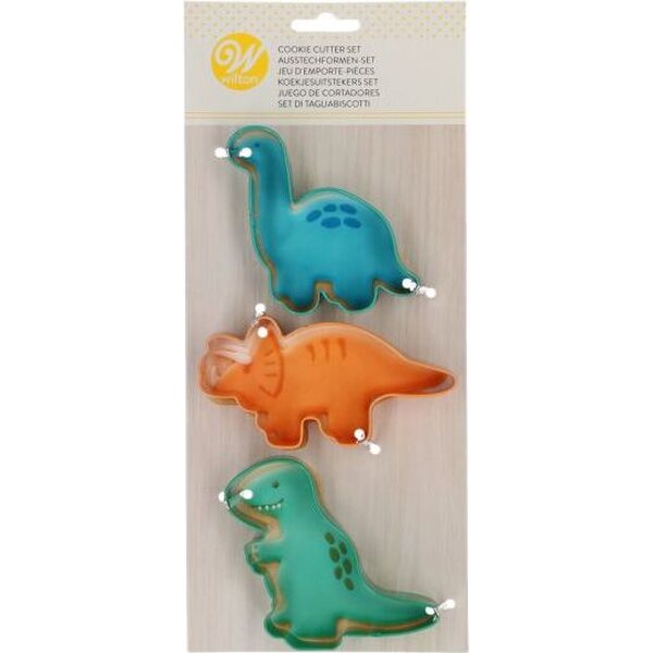 Wilton keksimuottisetti dinosaurus 3 kpl/pkt