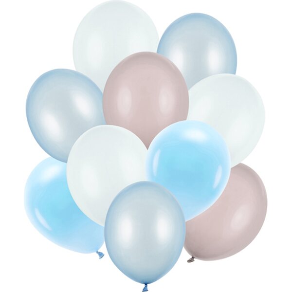 Latex balloons set, mix: 1pkt/10pc.