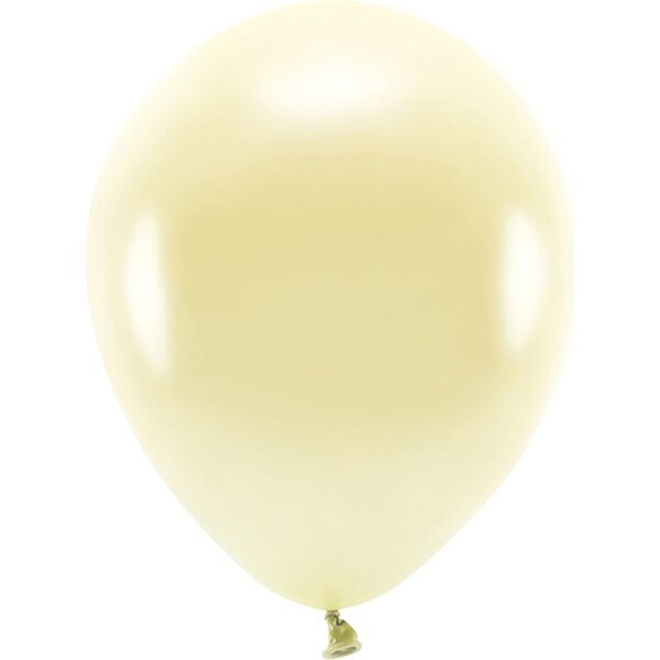 Eco Balloons 30cm metallic, straw: 1pkt/10pc.