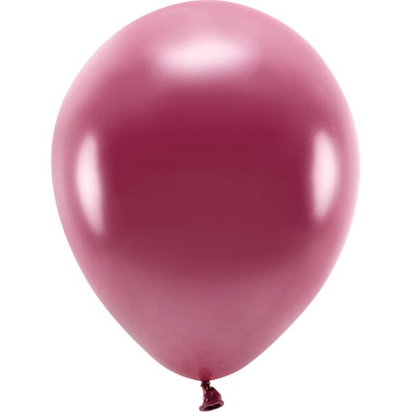 Eco Balloons 30cm metallic, deep red: 1pkt/10pc.